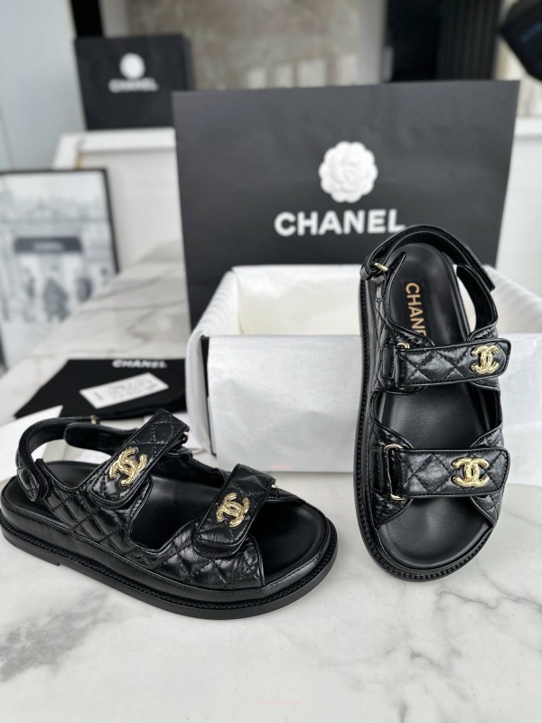 샤넬 벨크로 샌들